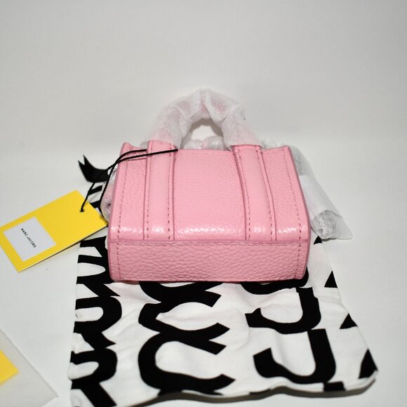 Marc Jacobs The NANO Tote Bag Charm in Ribbon Pink #2F3SCP005S07-669 NWT Detail - Picture 5 of 6